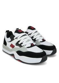 Sneaker DC Shoes "DC Ascend", Herren, Gr. 9(42), schwarz, wei&szlig;, rot, Obermaterial:Obermaterial: Leder (Kuh) / Futter: Textil / Au&szlig;ensohle: Gummi;, Schuhe Sneaker