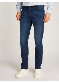 Slim-fit-Jeans Tommy Hilfiger "CORE BLEECKER", Herren, Gr. 30, L&auml;nge 30, blau (tiefblau), Denim/Jeans, Obermaterial: 98% Baumwolle, 2% Elasthan, slim fit lang, Jeans Slim-fit-Jeans, mit dezenter Waschung