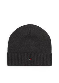 Beanie Tommy Hilfiger "TH FLAG LIGHTWEIGHT", Herren, anthrazit, Strick, Baumwollmischung, M&uuml;tzen Beanie