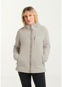 Fleecejacke Jack Wolfskin "CRADLE MOUNTAIN PILE FZ W", Damen, Gr. XL (46), palesand, Oberstoff: 100% POLYESTER. Futter: 100% POLYESTER, Jacken Fleecejacke