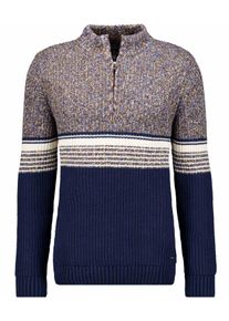 Stehkragenpullover Ragman, Herren, Gr. 50, bunt, 975, Strick, 100% Baumwolle, ohne Ausschnitt, Pullover Stehkragenpullover