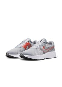 Laufschuh Nike "Run Defy", Herren, Gr. 41, wolf grau, bright crimson, schwarz, wei&szlig;, Synthetik, Textil, Schuhe Laufschuh, sportlicher Stil, Gummilaufsohle, Schn&uuml;rung
