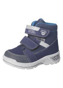 Winterstiefel Pepino BY RICOSTA "Flo WMS: mittel", Jungen, Gr. 23, blau (navy), Lederimitat, Textil, Schuhe Winterstiefel, Klettschuh mit Warmfutter, Gr&ouml;&szlig;enschablone zum Download