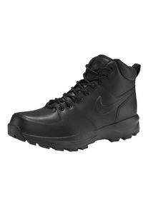 Schn&uuml;rboots Nike Sportswear "Manoa Leather", Herren, Gr. 40, schwarz (schwarz, schwarz, schwarz), Leder, Schuhe Schn&uuml;rboots