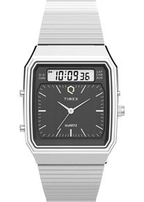 Quarzuhr Timex "REISSUE", siberfarben, Armbanduhren, Damen, Quarzuhr, Armbanduhr, Herrenuhr, Damenuhr,digital,Edelstahlarmband