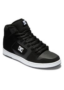 Sneaker DC Shoes "Manteca 4 Hi", Herren, Gr. 10,5 (44), schwarz-wei&szlig; (schwarz, wei&szlig;), Obermaterial:51.34% Leder, 48.66% Synthetikmaterial;, Schuhe Sneaker