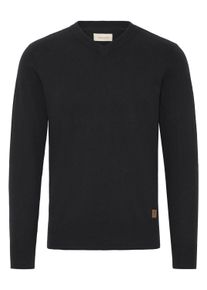 V-Ausschnitt-Pullover Blend "V-Ausschnitt-Pullover BHFibi", Herren, Gr. XL, schwarz, Obermaterial: 70% Baumwolle CO recyc.. 30% Polyester Pol. recyc.., Pullover V-Ausschnitt-Pullover