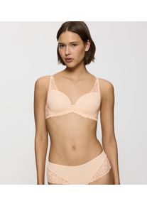 B&uuml;gel-BH Triumph "Amourette Spotlight WHP X", Damen, Gr. 70, Cup A, orange (orange highlight), Microtouch, Obermaterial: 49% Polyamid, 34% Polyester, 17% Elasthan, unifarben, BHs B&uuml;gel-BH, florales Spitzen-Design, leichte Polsterung, formende B&uuml;gel