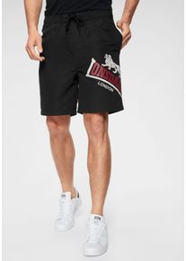 Boardshorts Lonsdale "ATLOW", Herren, Gr. 4XL, N-Gr, schwarz, Obermaterial: 100% Polyester. Futter: 100% Polyester, kurz, Hosen Boardshorts, Badeshorts, Topseller