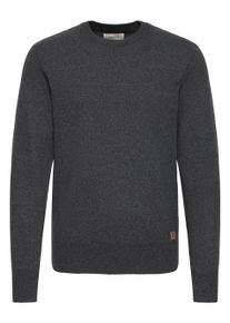 Strickfleece-Pullover Blend "Strickpullover BHFinn", Herren, Gr. M, grau (charcoal mix), Obermaterial: 70% Baumwolle CO recyc.. 30% Polyester Pol. recyc.., Pullover Strickfleece-Pullover