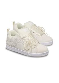Sneaker DC Shoes "Court Graffik", Damen, Gr. 10(42), wei&szlig;, lace, Obermaterial:55, 91% Leder, 38, 75% Synthetik, 5, 34% Microfaser;, Schuhe Sneaker