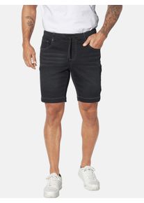 Shorts Jan Vanderstorm "Jeansshort GULLBRAND", Damen, Gr. 80, N-Gr, schwarz, Obermaterial: 60% Baumwolle CO. 38% Polyester COOLMAX PES(Coolmax). 2% Elasthan EL., Hosen Shorts
