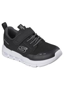 Sneaker Skechers "Skechers GLIDE-STEP FLOW", Jungen, Gr. 36, schwarz, Synthetik, Textil, Mesh, kontrastfarbene Details, Schuhe Sneaker, Freizeitschuh mit Klett, Gr&ouml;&szlig;enschablone zum Download