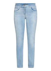 Relaxhose Betty Barclay "Basic-Jeans mit aufgesetzten Taschen", Damen, Gr. 36, EURO, blau (light blau denim), Obermaterial: 92% Baumwolle CO. 6% Elastomultiester ELE. 2% Elasthan EL., Hosen Relaxhose