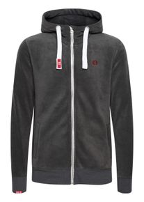 !Solid Fleecejacke SOLID "Fleecejacke SDLo", Herren, Gr. L, grau (dunkelgrau), Fleece, Obermaterial: 100% Polyester PES., regular fit normal, Jacken Fleecejacke