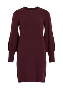 Strickkleid Vila "VIKERRY O-NECK KNIT DRESS - NOOS", Damen, Gr. M, N-Gr, fig, Strick, Obermaterial: 53% Polyester, 30% Viskose, 17% Polyamid, unifarben, regular fit knielang, Rundhals, Kleider Strickkleid, Materialmix, regular fit