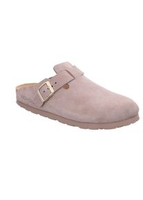 Clog Rohde "ALBA", Damen, Gr. 35, hellbeige, Veloursleder, unifarben, Schuhe Clog, Mules, Hausschuh mit leichter Laufsohle in Weite G