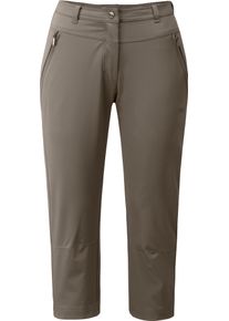 3/4-Hose DEPROC Active "KENORA PIRATE WOMEN", Damen, Gr. 40/42 (M), Normalgr&ouml;&szlig;en, braun, 97% Polyester; 3% Elasthan, Hosen 3/4-Hose, auch in Gro&szlig;en Gr&ouml;&szlig;en erh&auml;ltlich