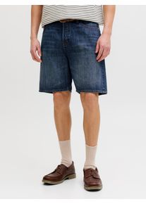 Jack & Jones Shorts JACK & JONES, Damen, Gr. M, N-Gr, blau denim, Denim/Jeans, Obermaterial: 100% Baumwolle, Abriebeffekte, relaxed fit, Hosen Shorts