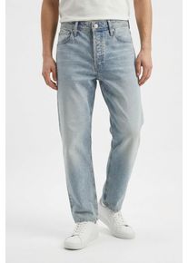 Jack & Jones Loose-fit-Jeans JACK & JONES "JJIEDDIE JJORIGINAL", Herren, Gr. 33, L&auml;nge 34, blau denim, Denim/Jeans, Obermaterial: 100% Baumwolle, Abriebeffekte, loose fit, Jeans Loose-fit-Jeans
