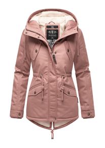 Winterjacke Marikoo "Winterjacke Manolya", Damen, Gr. L, rot (terracotta), Obermaterial: 100% Baumwolle CO. Obermaterial: Futter: 100% Polyester PES. 100% Polyester PES., Jacken Winterjacke