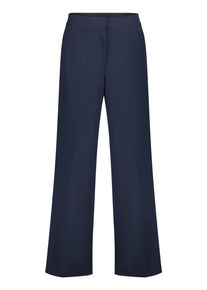 Marlene-Hose Betty Barclay "Marlene-Hose unifarben", Damen, Gr. 48, EURO, blau (dunkelblau), Obermaterial: 96% Polyester PES. 4% Elasthan EL., Hosen Marlene-Hose