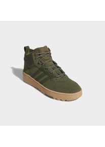Winterboots adidas Sportswear "HOOPS 4.0 MID", Damen, Gr. 46, gr&uuml;n (olive strata, night cargo, gum4), Synthetik, Schuhe Winterboots, Winterschuhe, Winterstiefel, Snowboots