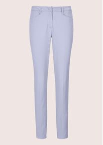 Madeleine Mode Chinohose MADELEINE "Hose Schlanke Chino-Hose", Damen, Gr. 20, N + K Gr, lila (hellamethyst), Obermaterial: 97% Baumwolle CO. 3% Elasthan EL., Hosen Chinohose