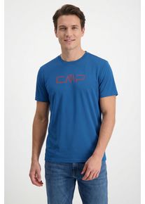 Funktionsshirt CMP "MAN CO T-SHIRT", Herren, Gr. 50, pacific, Obermaterial: 100% Polyester, normal, Rundhals, Shirts Funktionsshirt