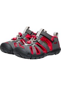 Sandale Keen "SEACAMP II CNX", M&auml;dchen, Gr. 24, magnet, rot c, Synthetik, Schuhe Sandale