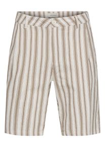 Leinenhose Blend "Leinenhose BHMaddox Linen Mix Striped", Damen, Gr. M, N-Gr, beige (vanilla ice), Obermaterial: 70% Baumwolle CO. 30% Leinen LI., Hosen Leinenhose