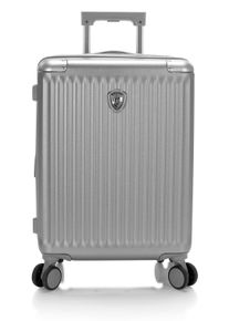 Hartschalen-Trolley Heys "Luxe, in verschiedenen Farben und Gr&ouml;&szlig;en", Damen, Gr. B/H/T: 38cm x 53cm x 22cm 40 l, silber, Polycarbonat, unifarben, Koffer Hartschalen-Trolley, Heys Hartschalen-Koffer Volumenerweiterung