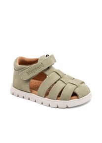 Sandale bisgaard "beka s Weite: normal", M&auml;dchen, Gr. 27, sage, Leder, Schuhe Sandale, Klettschuh mit Lederinnenausstattung, Gr&ouml;&szlig;enschablone zum Download