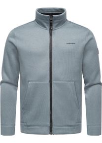 Sweatjacke Ragwear "Sweatjacke Fabbian Collar", Herren, Gr. XXL, grau, Obermaterial: 100% Polyester PES. Futter: 100% Polyester PES., Sweatjacken Sweatjacke