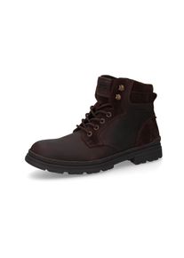Winterboots Camel Active, Herren, Gr. 41, cafe, Leder, Schuhe Winterboots, Schn&uuml;rboots, Stiefel mit Warmfutter