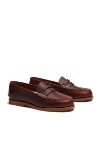 Bootsschuh Timberland "CLASSIC BOAT LOAFER SHOE", Damen, Gr. 38, bur f grain, Leder, Schuhe Bootsschuh, Classic Boat Loaferschuh aus Timberland Premium Leder, Topseller