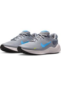Laufschuh Nike "REVOLUTION 7 (GS)", Jungen, Gr. 35,5, cement grau, university blau, light carbon, Synthetik, Textil, Schuhe Laufschuh, F&uuml;r Kinder & Jugendliche