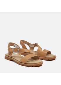 Sandale Timberland "CALISTA BAY BACKSTRAP SANDAL", Damen, Gr. 36, md bei f grain, Leder, Schuhe Sandale, aus Leder