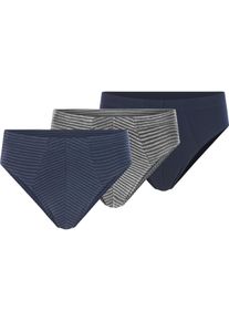 Slip Babista "3er Pack Slip DORLUN", Herren, Gr. XL, blau, Obermaterial: 95% Baumwolle CO. 5% Elasthan EL., Unterhosen Slip