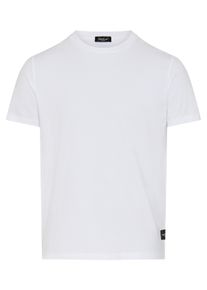 T-Shirt Replay, Damen, Gr. L, wei&szlig;, Single Jersey, Obermaterial: 95% Baumwolle, 5% Elasthan, unifarben, regular fit normal, Rundhals, abgesteppte Kante, Shirts T-Shirt, Baumwoll-Mix, Rundhalsform