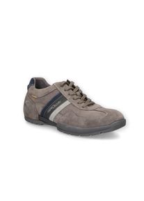 Sneaker Camel Active, Herren, Gr. 46, grau, multi, Leder, Schuhe Sneaker, Trekkingschuh, Freizeitschuh, Schn&uuml;rschuh mit Profilsohle