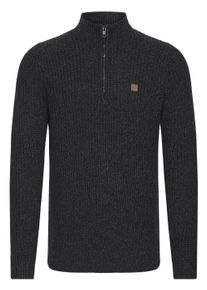 !Solid Troyer SOLID "Troyer SDRicardo", Herren, Gr. XL, grau (dunkelgrau melange), Obermaterial: 70% Baumwolle CO recyc.. 30% Polyester Pol. recyc.., Pullover Troyer