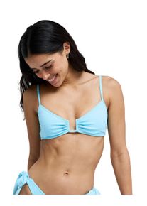 Bandeau-Bikini-Top Roxy "Roxy Palm Dreams", Damen, Gr. XXL, Cup B, tanager turquoise, Obermaterial: 92% Microfaser, 8% Elasthan;, Bikini-Oberteile Bandeau-Bikini-Top
