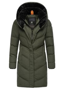 Steppmantel Ragwear "Steppmantel Natalka Cosy", Damen, Gr. L, gr&uuml;n (schwarz olive), Obermaterial: 100% Polyester PES. Obermaterial: Futter: 100% Polyester PES. 100% Polyester PES., M&auml;ntel Steppmantel