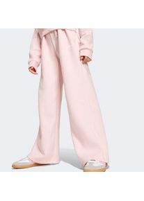 Sporthose adidas originals "WEITES BEIN", Damen, Gr. 134, N-Gr, sandy pink mel,, Obermaterial: 70% Baumwolle, 30% Polyester, Hosen Sporthose, f&uuml;r Kinder und Teens, lockerer Schnitt, mit Kordelverschluss