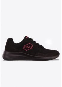 Sneaker Lotto, Damen, Gr. 36, pink (schwarz, pink), Synthetik, Textil, Schuhe Sneaker, - besonders leicht & bequem