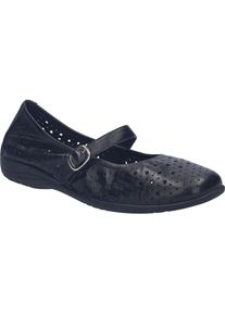 Ballerina Josef Seibel "Fenja 41, black-black", Damen, Gr. 36, schwarz (schwarz, schwarz), Obermaterial: 100% Rindsleder Leather cow., Schuhe Ballerina