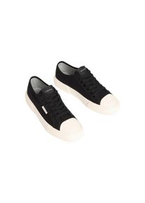 Plateausneaker Calvin Klein "VULC LACE UP CANVAS", Damen, Gr. 36, schwarz, Textil, unifarben, Schuhe Plateausneaker, Schn&uuml;rschuh, Canvas-Sneaker, Halbschuh mit Gummikappe