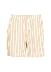 !Solid Chinoshorts SOLID "Chinoshorts SDFried", Herren, Gr. XXL, N-Gr, beige (curds, whey), Obermaterial: 58% Leinen LI. 42% Viskose CV., Hosen Chinoshorts