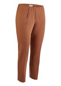 Schlupfhose KjBRAND "Susie XS Jersey", Damen, Gr. 46, N-Gr, nougat, Jersey, Obermaterial: 68% Viskose, 27% Polyamid, 5% Elasthan, kn&ouml;chellang, Hosen Schlupfhose, Sommerhose mit Schlupfbund